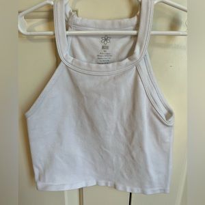 White crop top